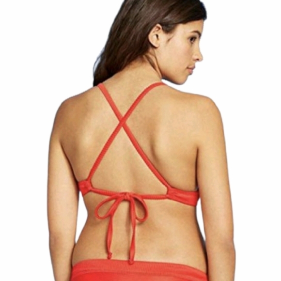 Xhilaration red/orange bikini top - Picture 2 of 6